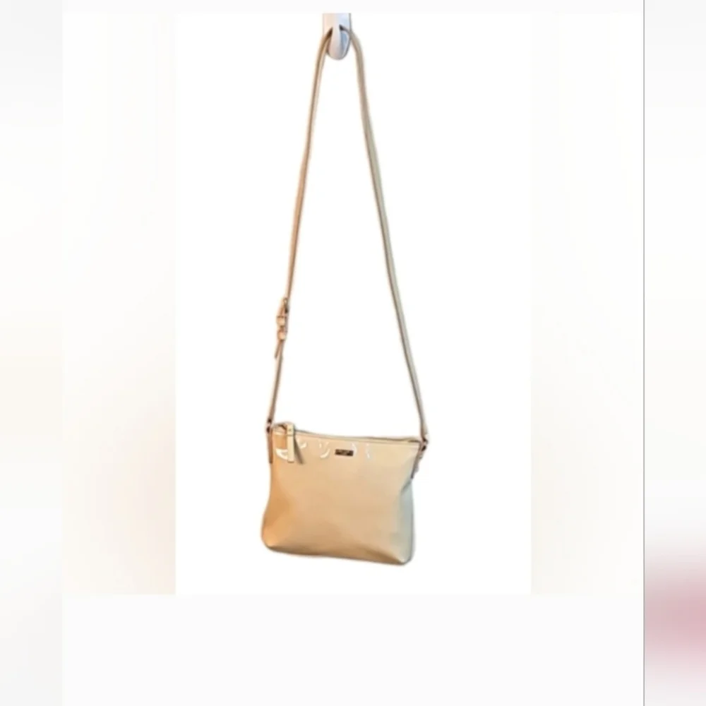 Kate Spade Patent Leather Crossbody Bag Ivory